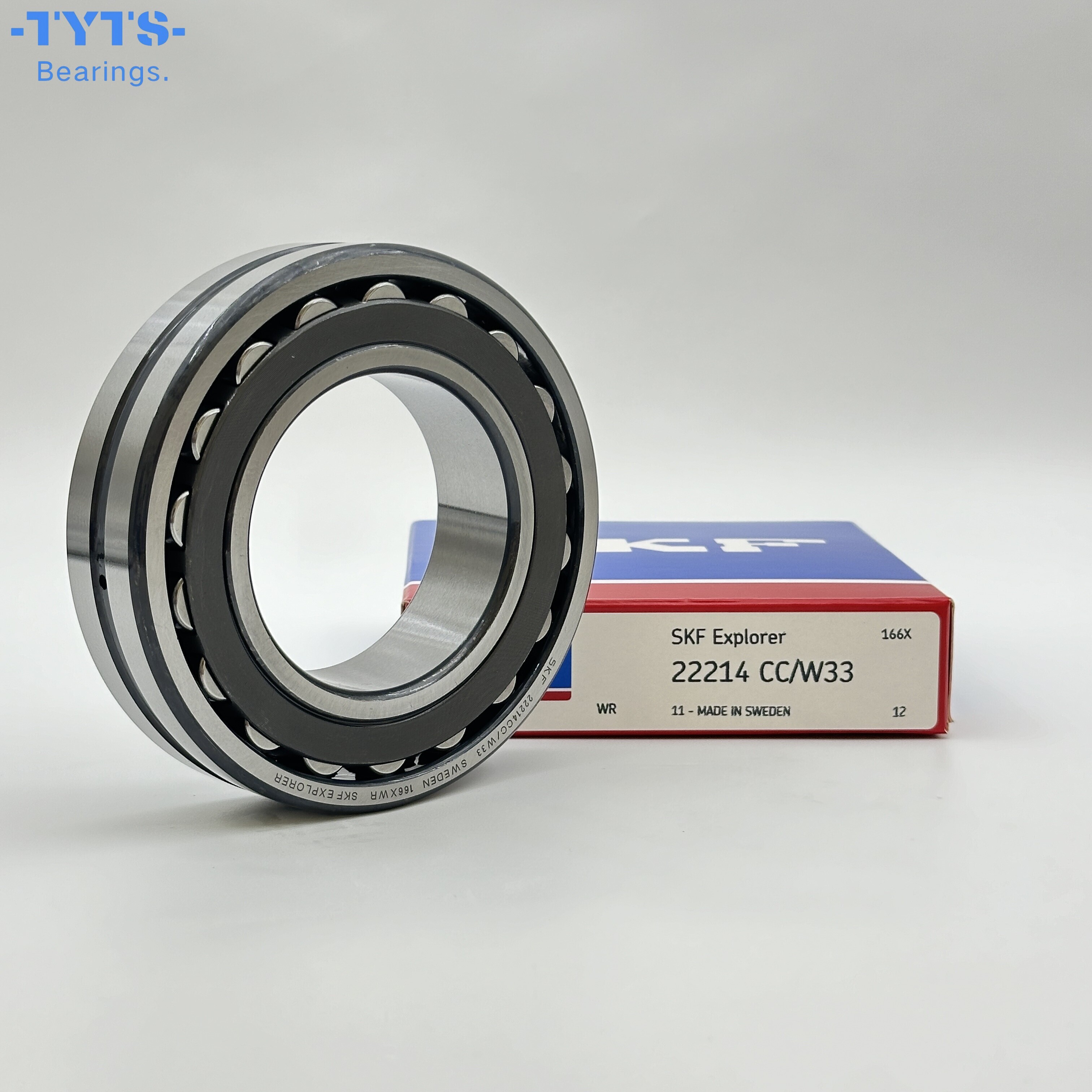 22214CC/W33  محمل أسطواني ذاتي المحاذاة SKF  أصلي عالي الجودة