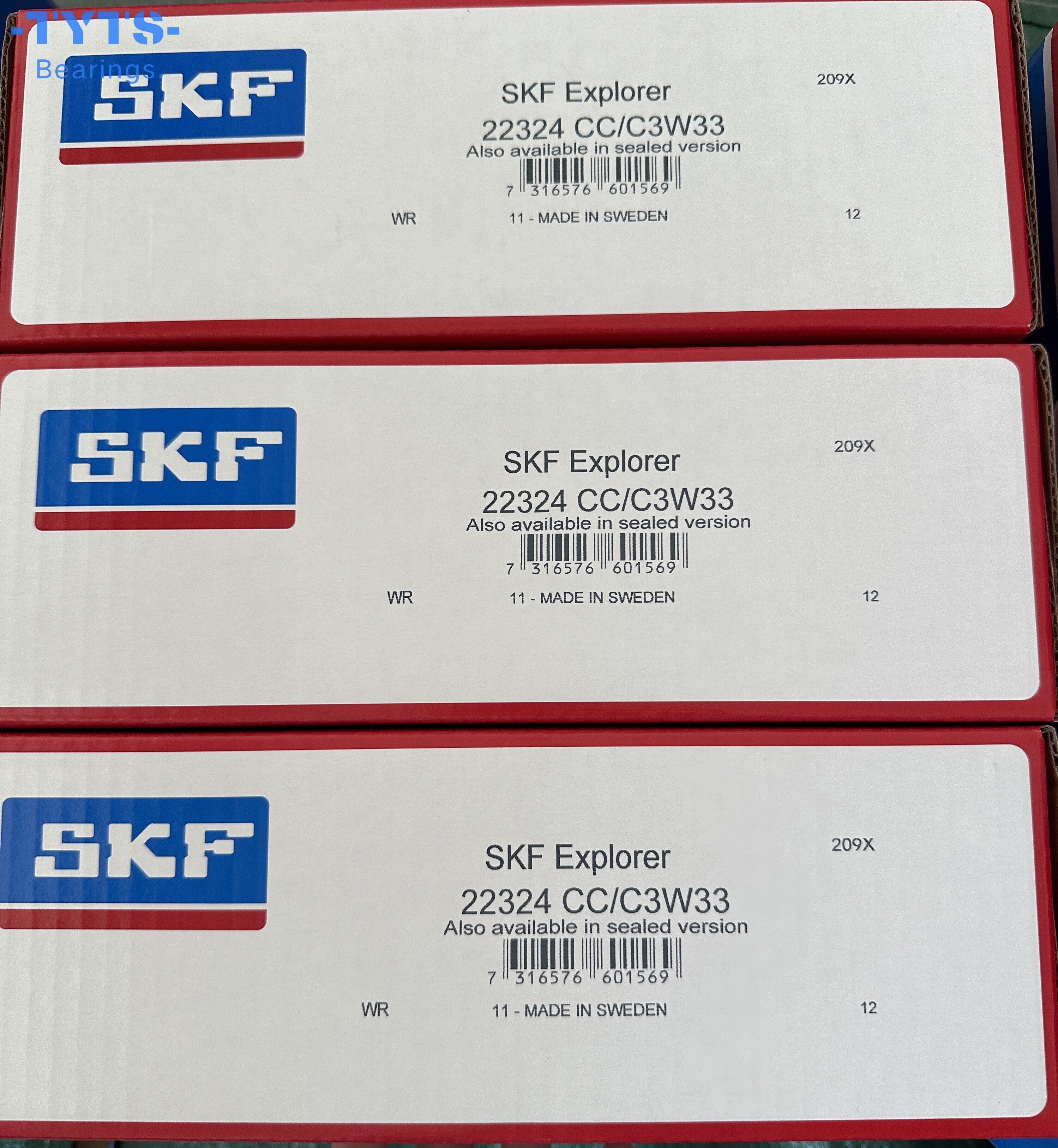 22324CC/C3W33    محمل أسطواني ذاتي المحاذاة SKF أصلي عالي الجودة