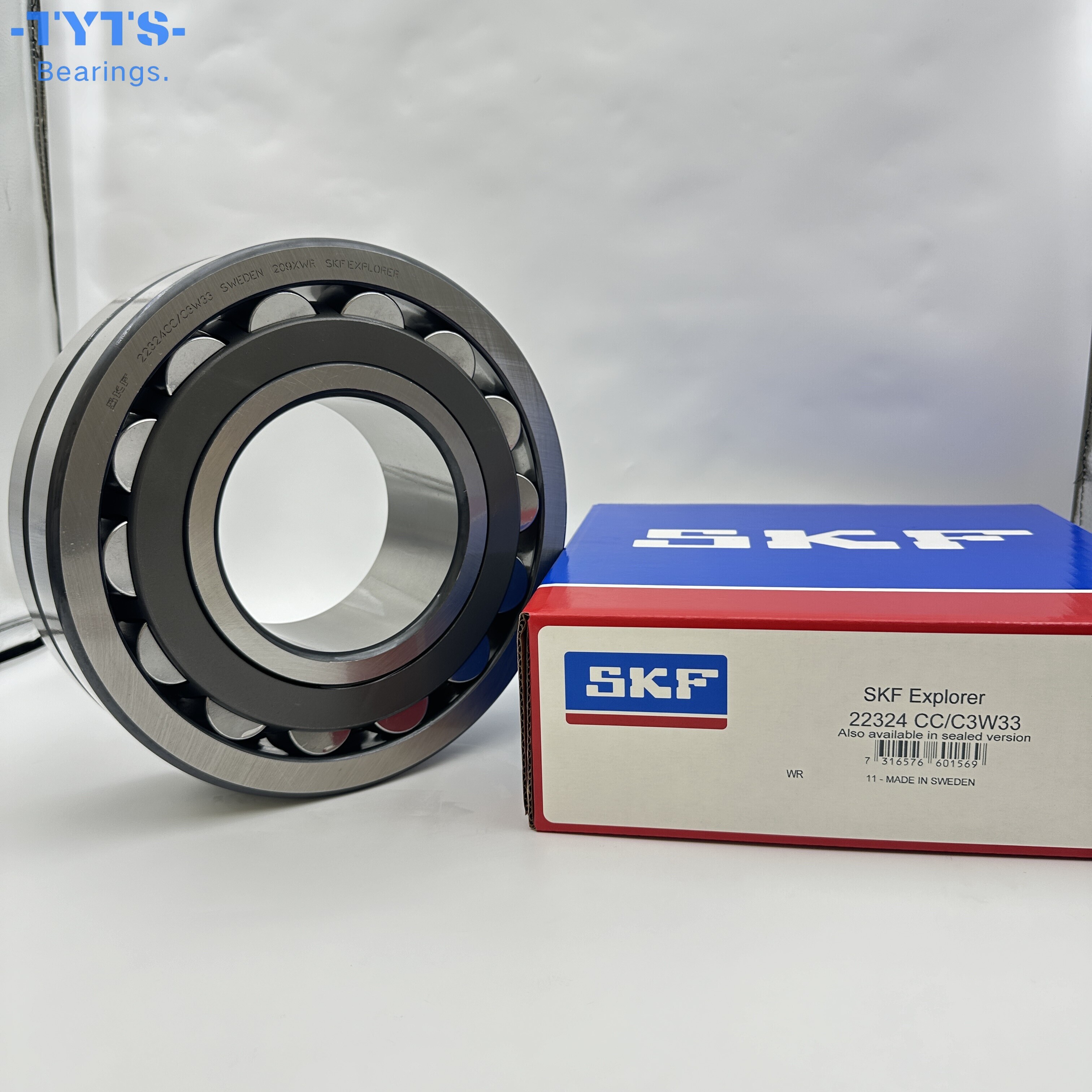 22324CC/C3W33    محمل أسطواني ذاتي المحاذاة SKF أصلي عالي الجودة