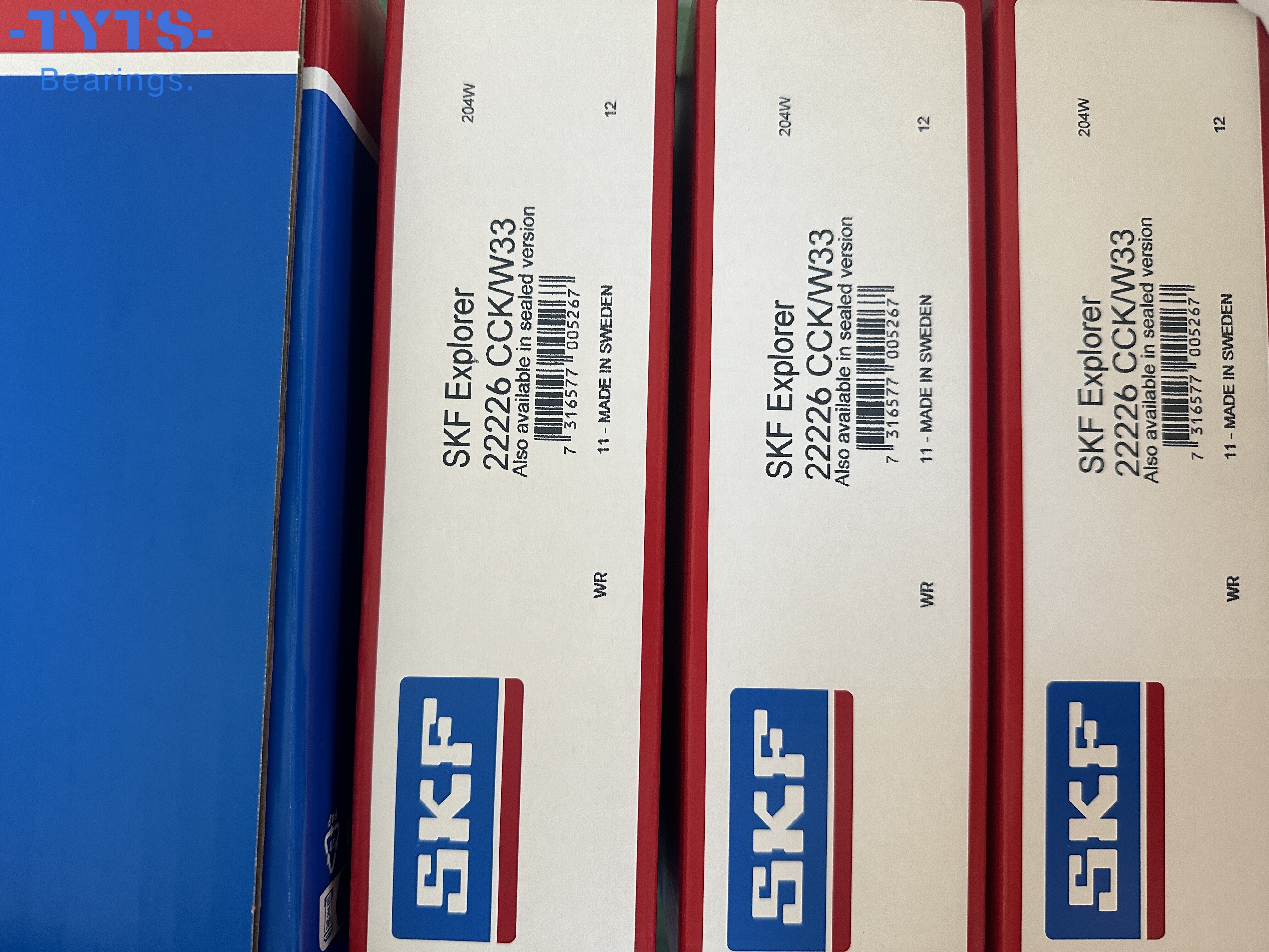 22226CCK/W33     محمل بكرة ذاتية المحاذاة SKF أصلي عالي الجودة