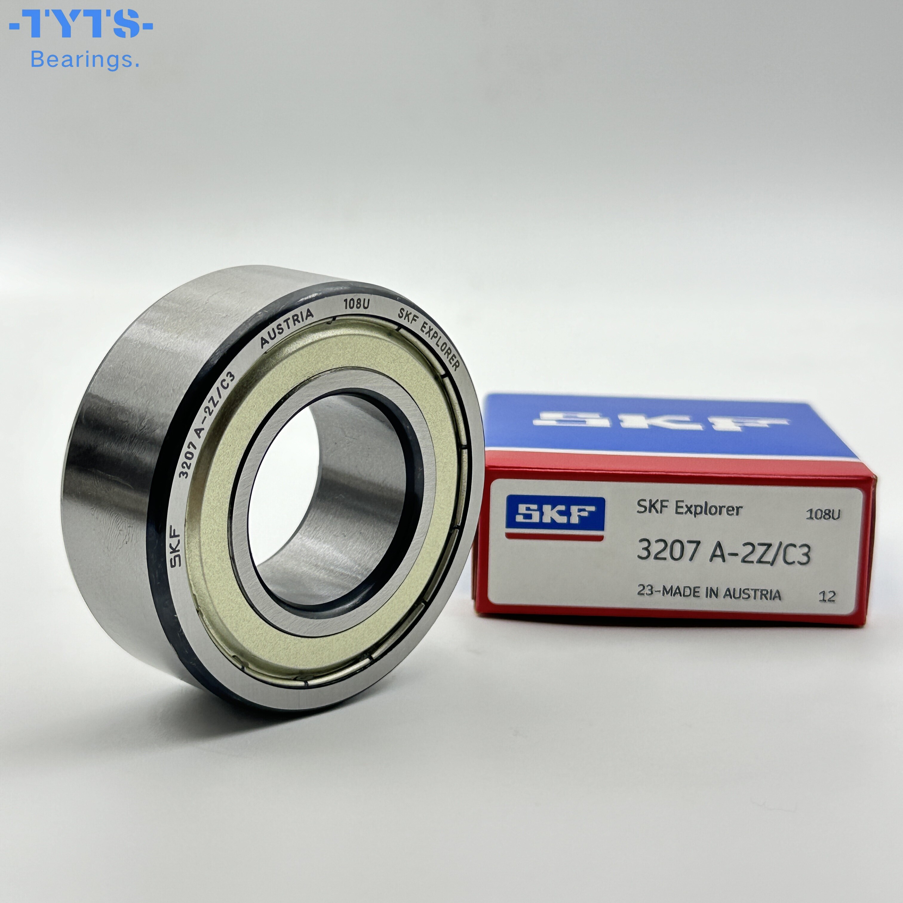 SKF أصلي عالي الجودة 3207A-2Z/C3 محمل كريات التلامس الزاوي مزدوج الصفوف 3207A-2Z/C3