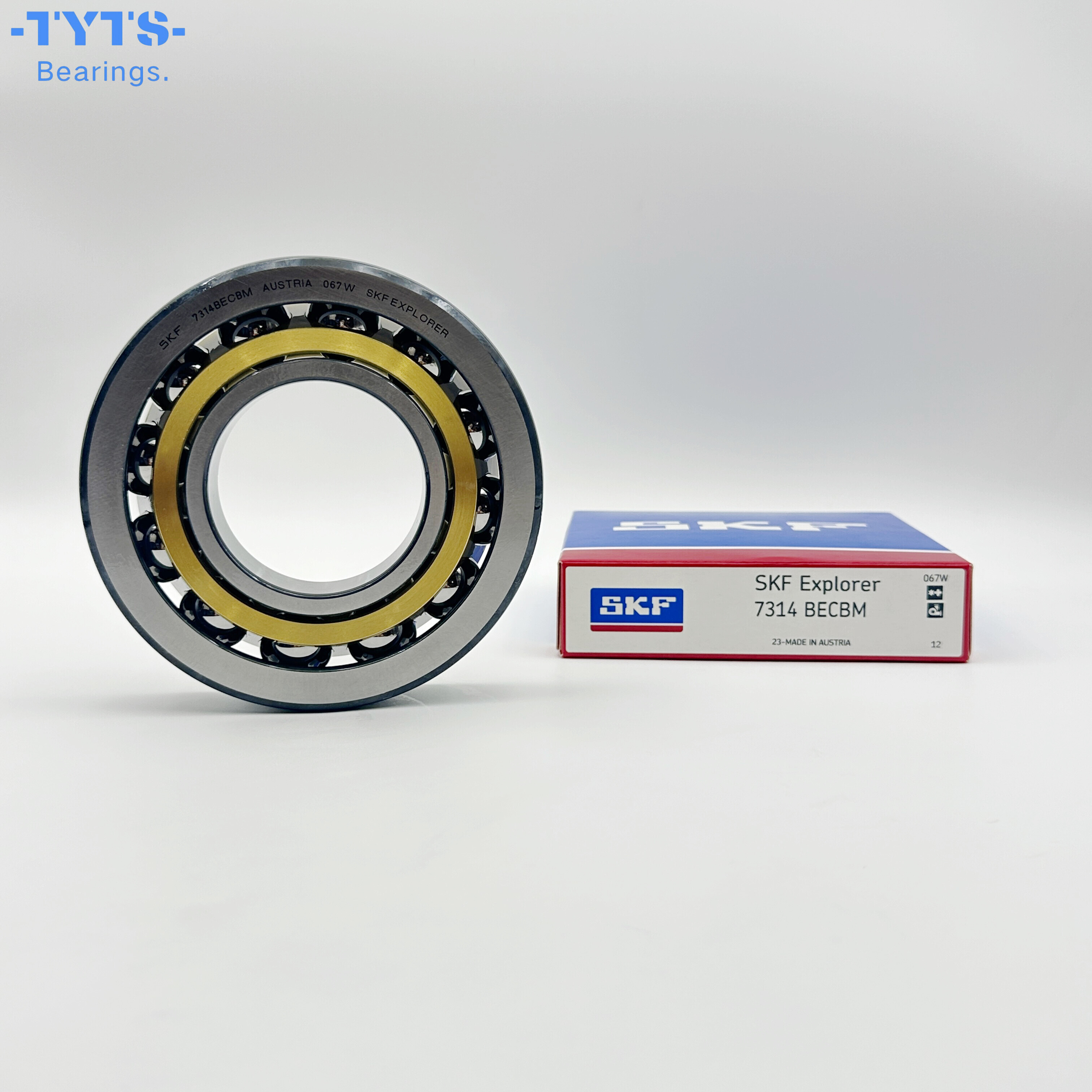 SKF أصلي عالي الجودة 7314BECBM 7314BECBM محمل كريات التلامس الزاوي أحادي الصف