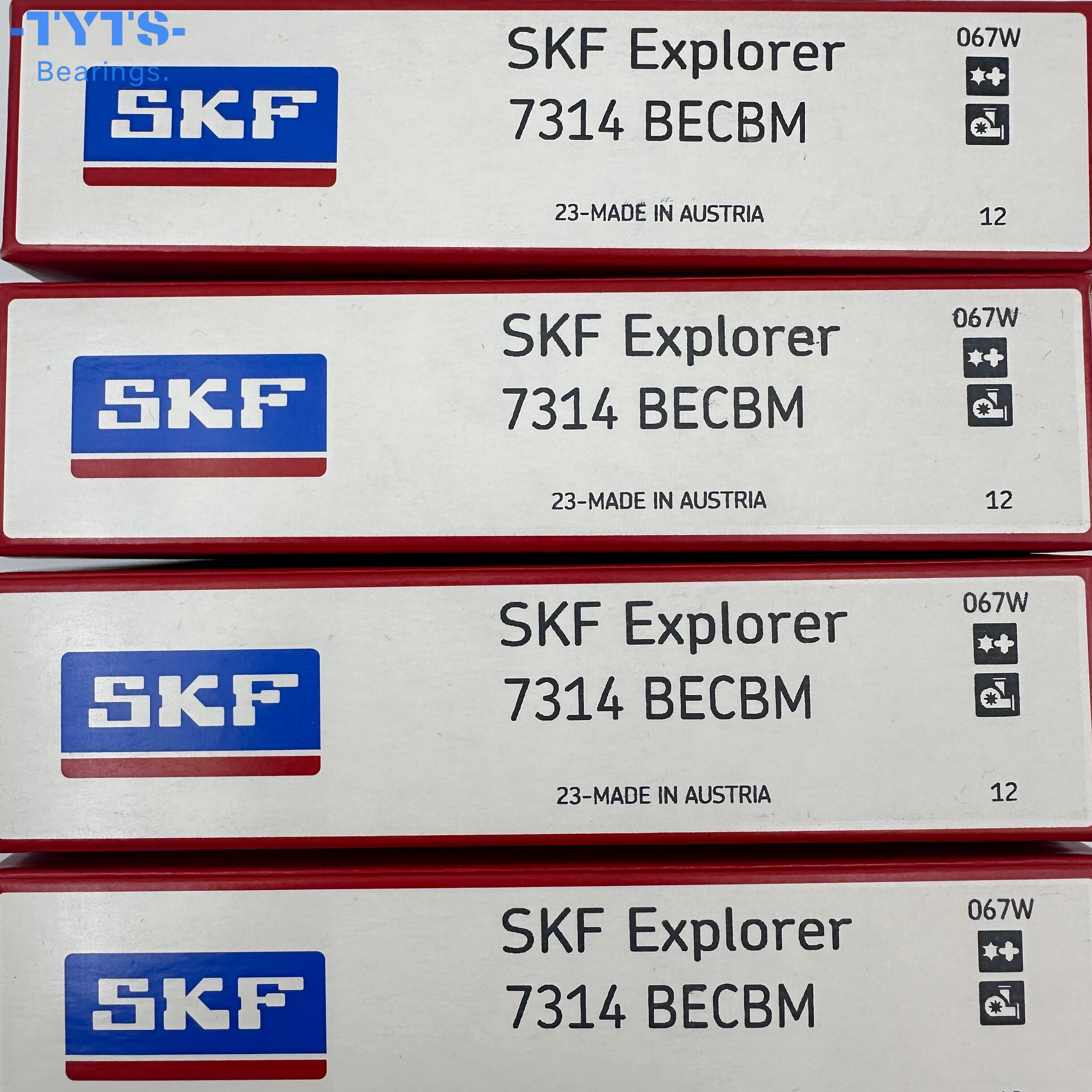 SKF أصلي عالي الجودة 7314BECBM 7314BECBM محمل كريات التلامس الزاوي أحادي الصف