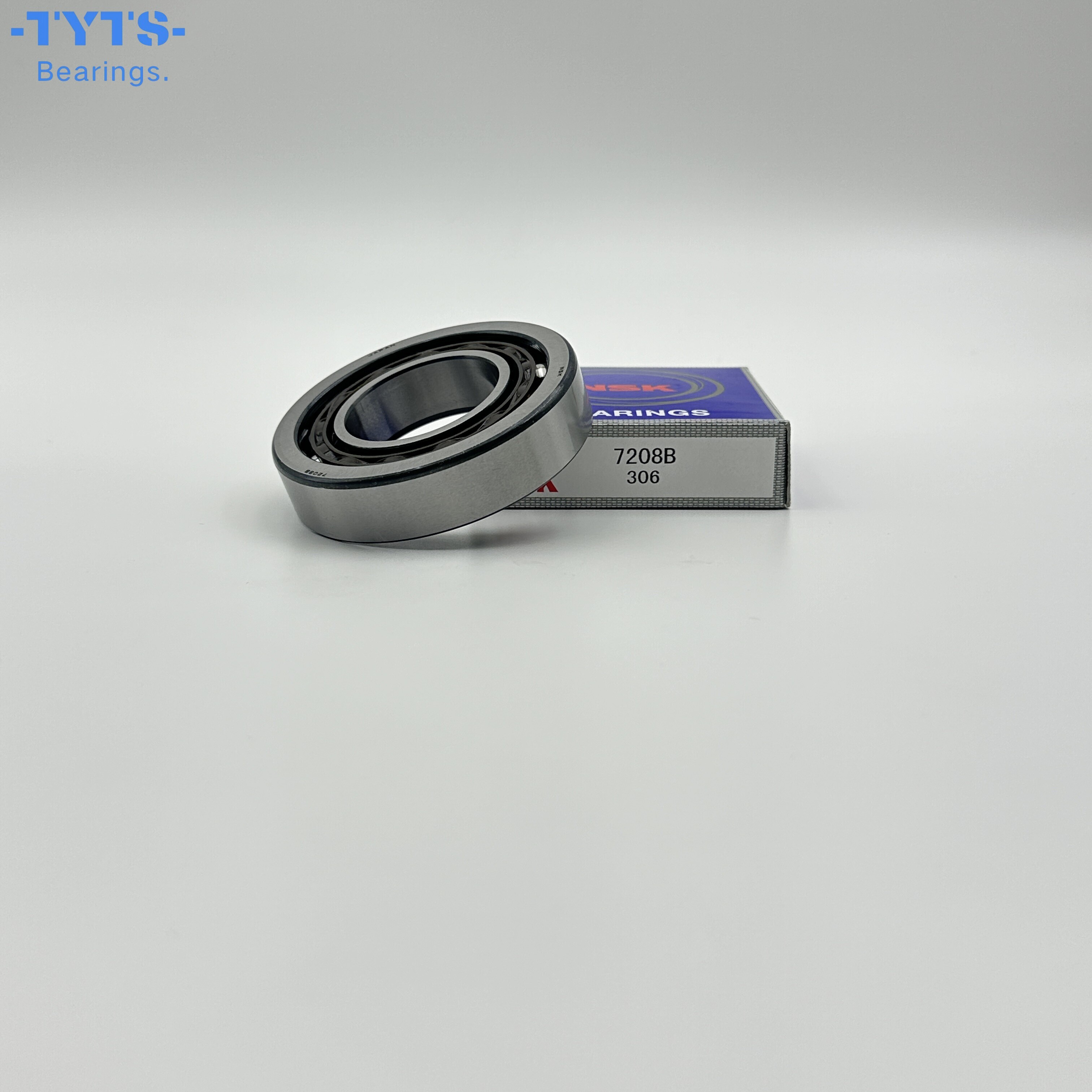 NSK الأصلي عالي الجودة 7208B محمل كروي بزاوية تلامس زاوي واحد صف واحد