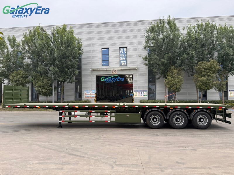 40FT/45FT مقطورة مسطحة للبيع