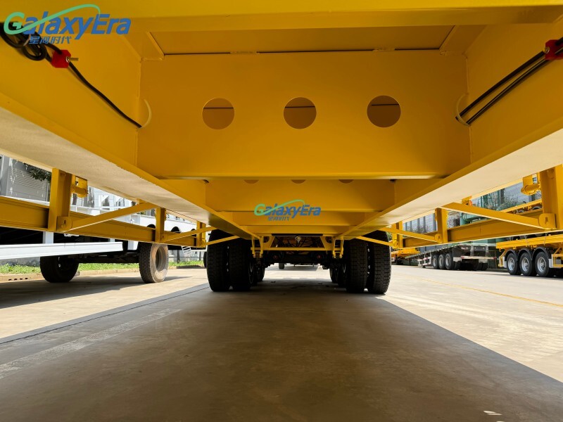 80 طن مقطورة شاحنة منخفضة السرير