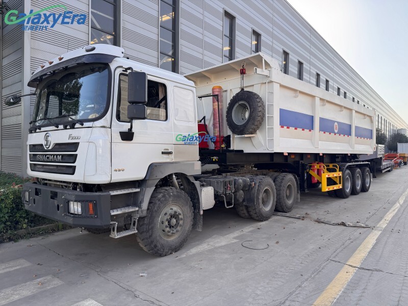 مقطورة نصف مقطورة ذات تفريغ خلفي