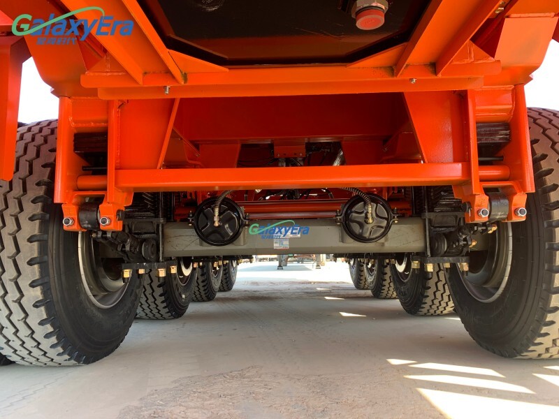 35Cbm 4 محور شبه قلابة مقطورة