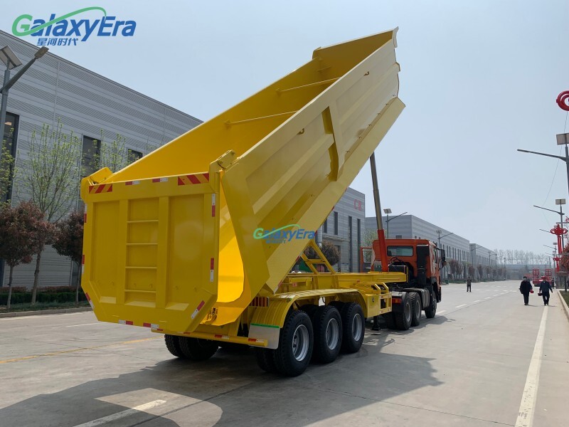 أفضل سعر مقطورة تفريغ ثلاثية المحور للبيع