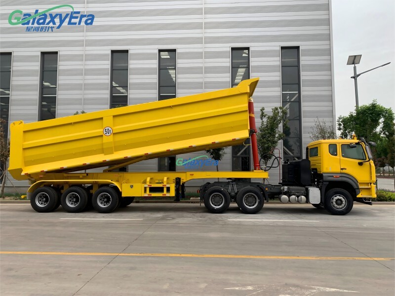 أفضل سعر مقطورة تفريغ ثلاثية المحور للبيع