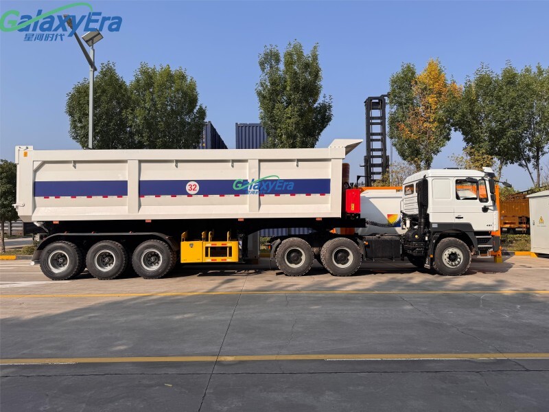 مقطورة نصف مقطورة ذات تفريغ خلفي