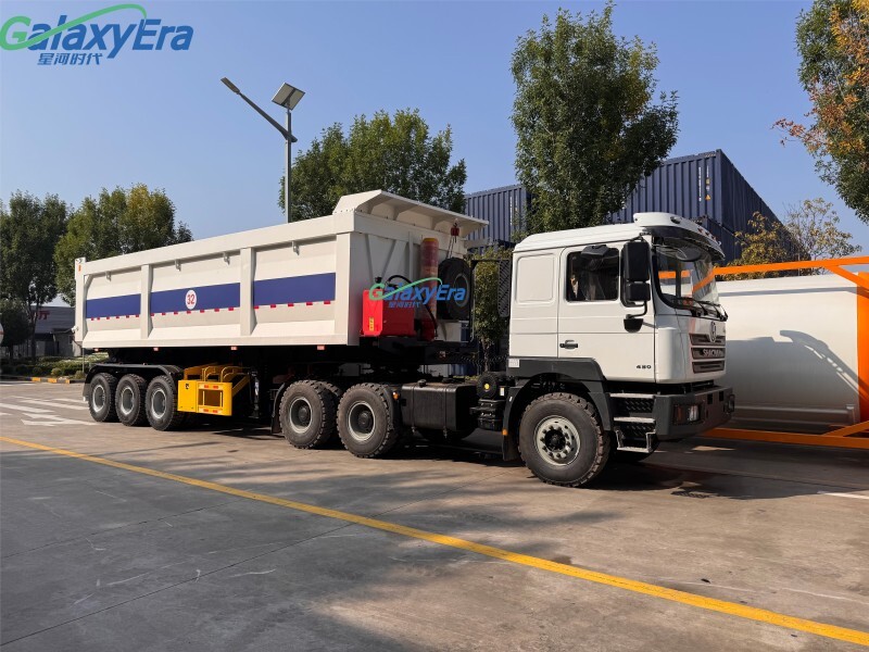 مقطورة نصف مقطورة ذات تفريغ خلفي