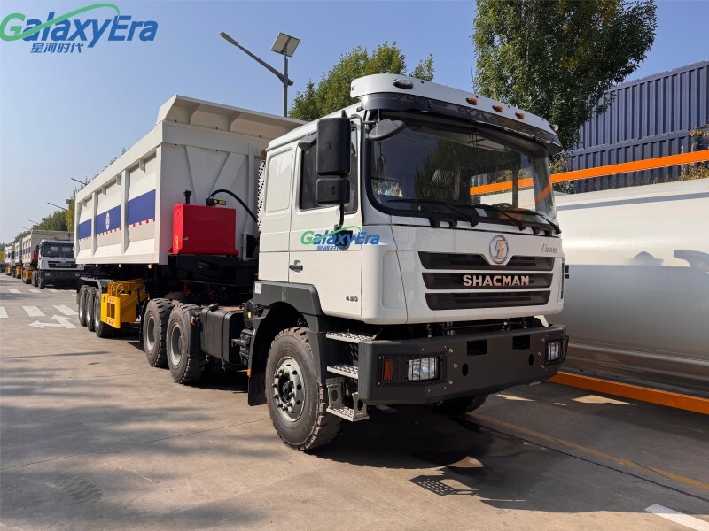 مقطورة نصف مقطورة ذات تفريغ خلفي