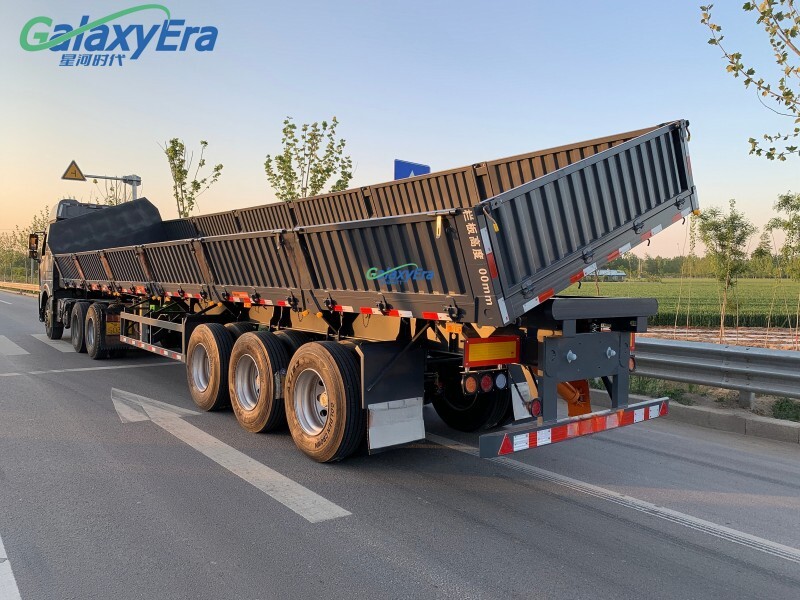 مقطورة شبه جانبية التفريغ