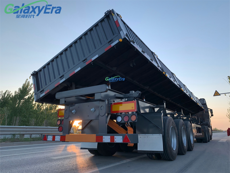 مقطورة شبه جانبية التفريغ