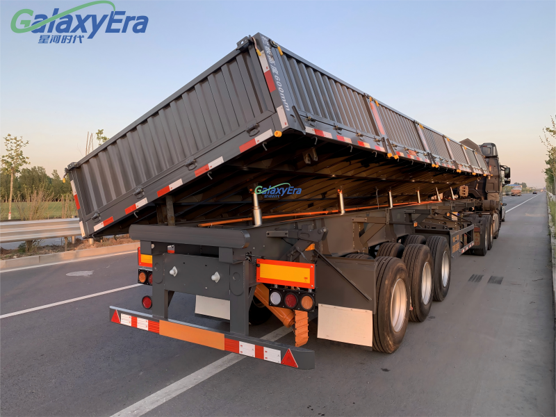 مقطورة شبه جانبية التفريغ مقطورة شبه جانبية التفريغ