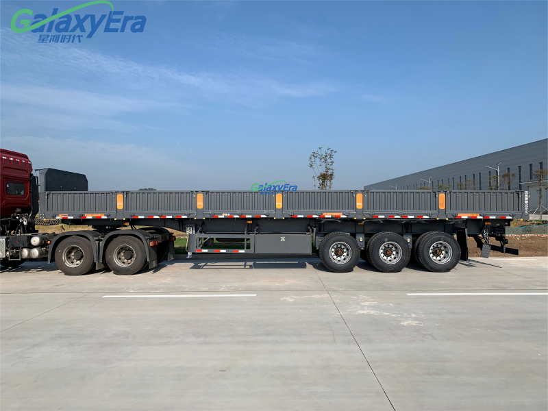 مقطورة شبه جانبية التفريغ