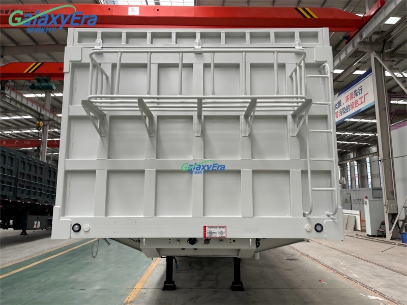 3 محور جانب تفريغ مقطورة للبيع