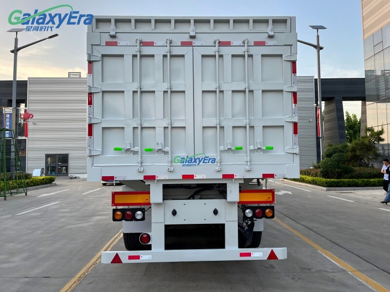 3 محور جانب تفريغ مقطورة للبيع