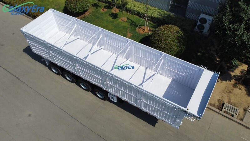 مقطورة شبه جانبية تفريغ جانبي 3 محاور