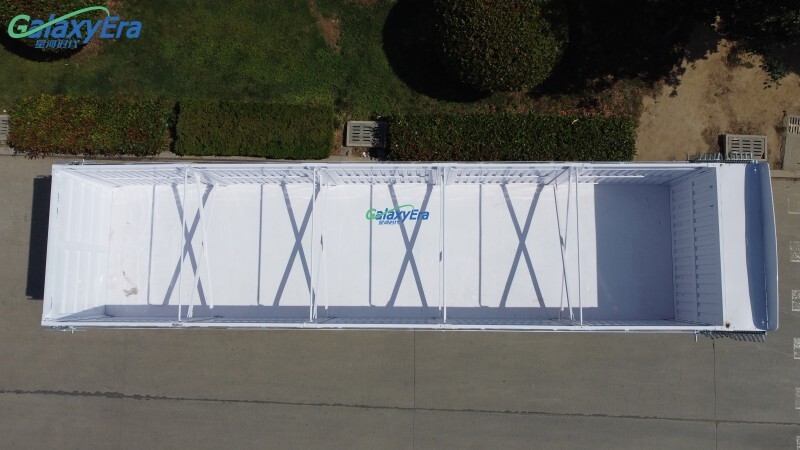 مقطورة شبه جانبية تفريغ جانبي 3 محاور