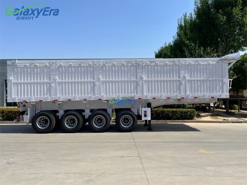 مقطورة شبه جانبية تفريغ جانبي 3 محاور