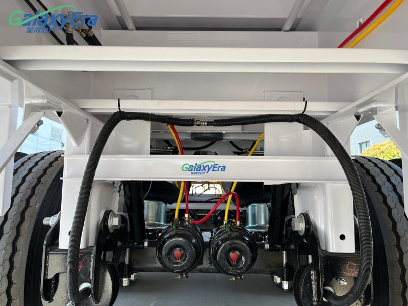 مقطورة شبه جانبية تفريغ جانبي 3 محاور