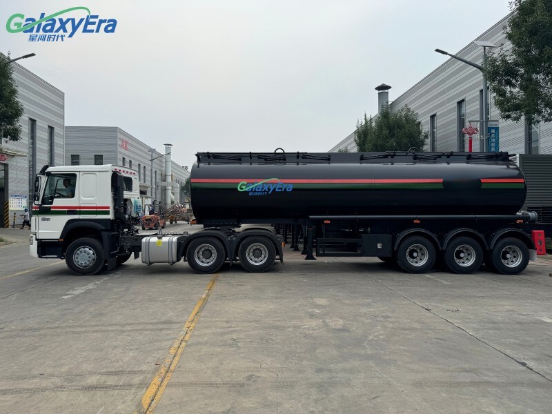 مقطورة شبه ناقلة صهريج وقود الديزل