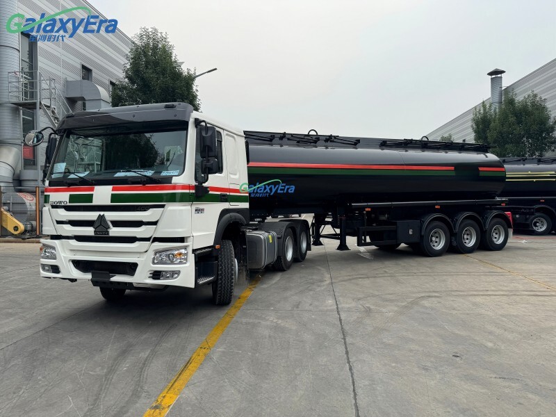 مقطورة شبه ناقلة صهريج وقود الديزل