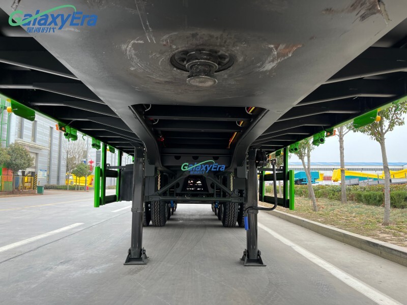 مقطورة شبه محورية بسياج حمولة 3 محاور