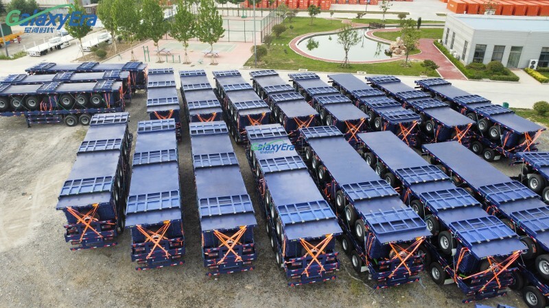 مقطورة شاحنة سياج 4 محاور