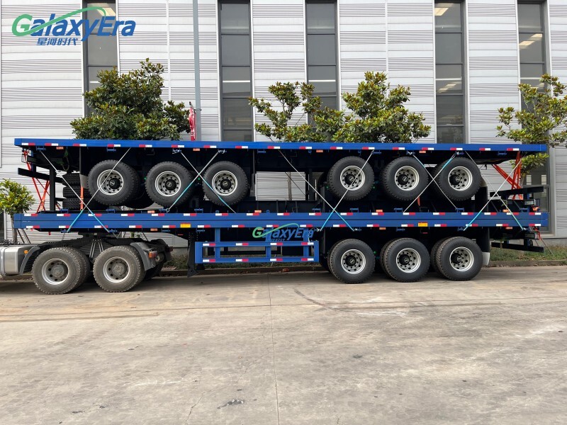 مقطورة شاحنة سياج 4 محاور