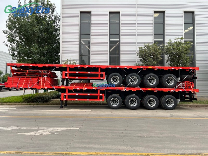 مقطورة شبه سياج ثلاثية المحور