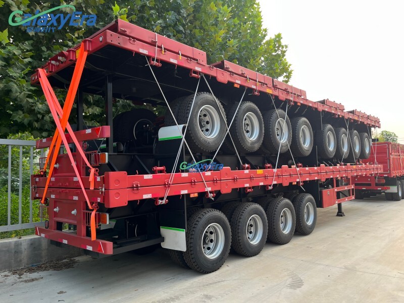 مقطورة شبه سياج ثلاثية المحور