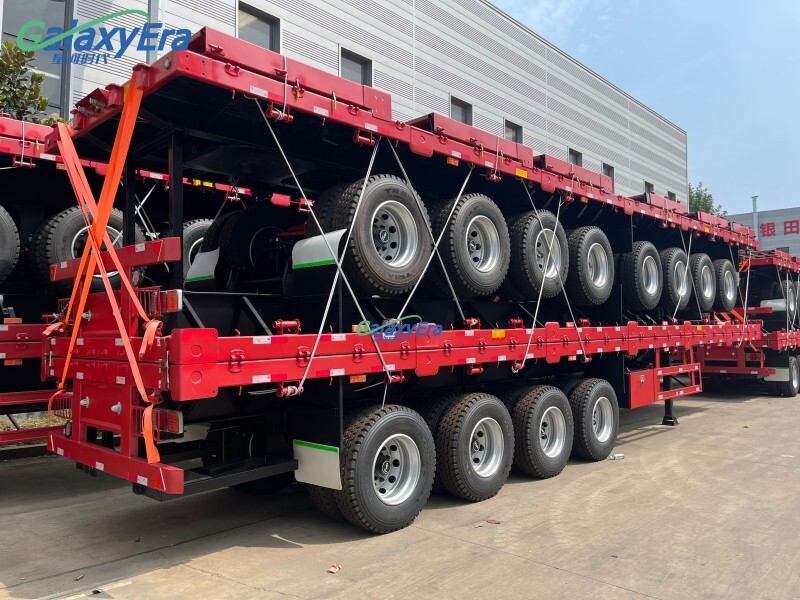 مقطورة شبه سياج ثلاثية المحور