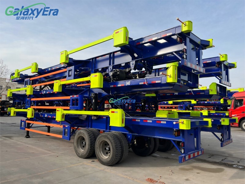 60 طن مقطورة محطة حاويات