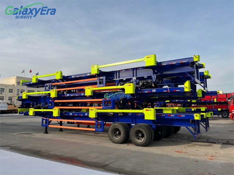 60 طن مقطورة محطة حاويات