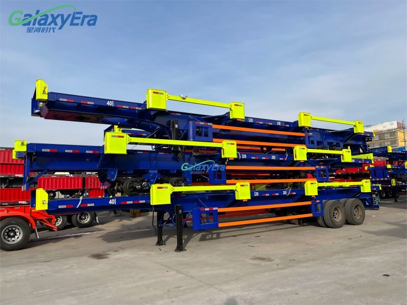 60 طن مقطورة محطة حاويات