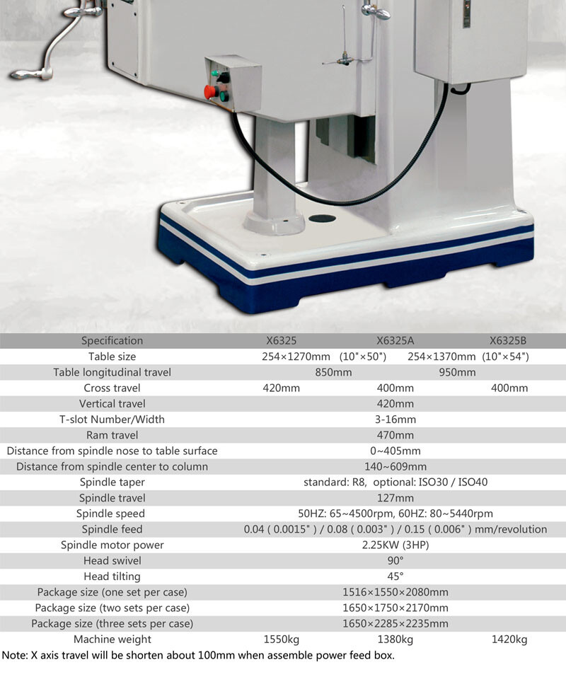 ماكينة تفريز البرج الدوّار X6325
