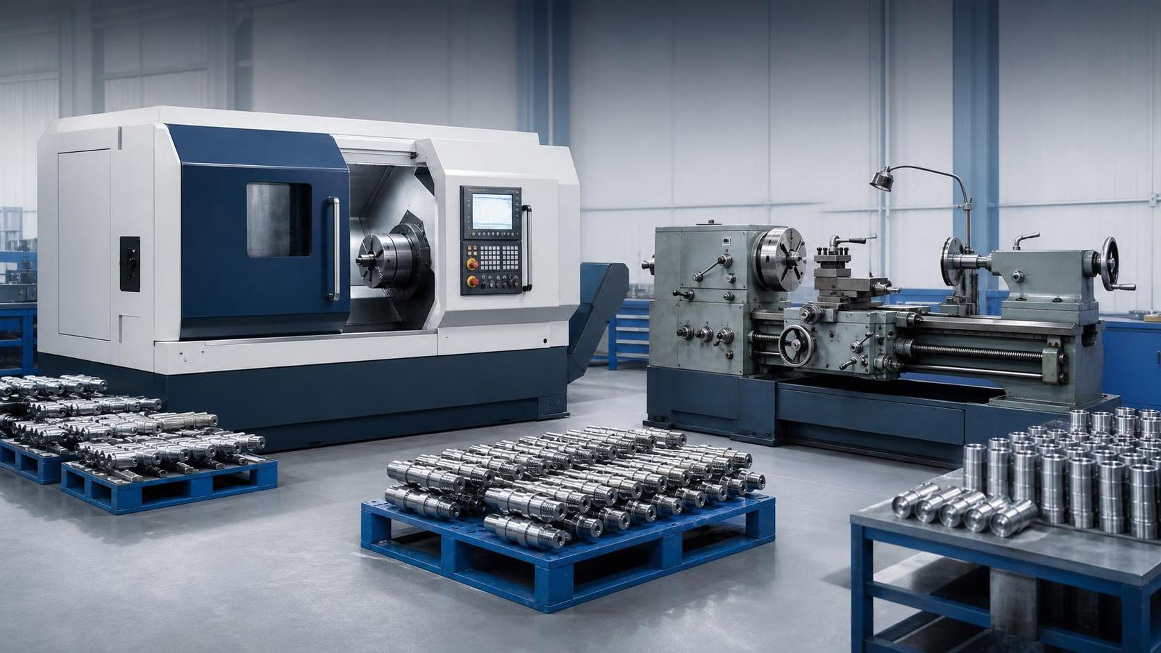 المخرطة CNC مقابل المخرطة التقليدية: أيهما يحقق عائدًا أفضل على الاستثمار للإنتاج على دفعات؟