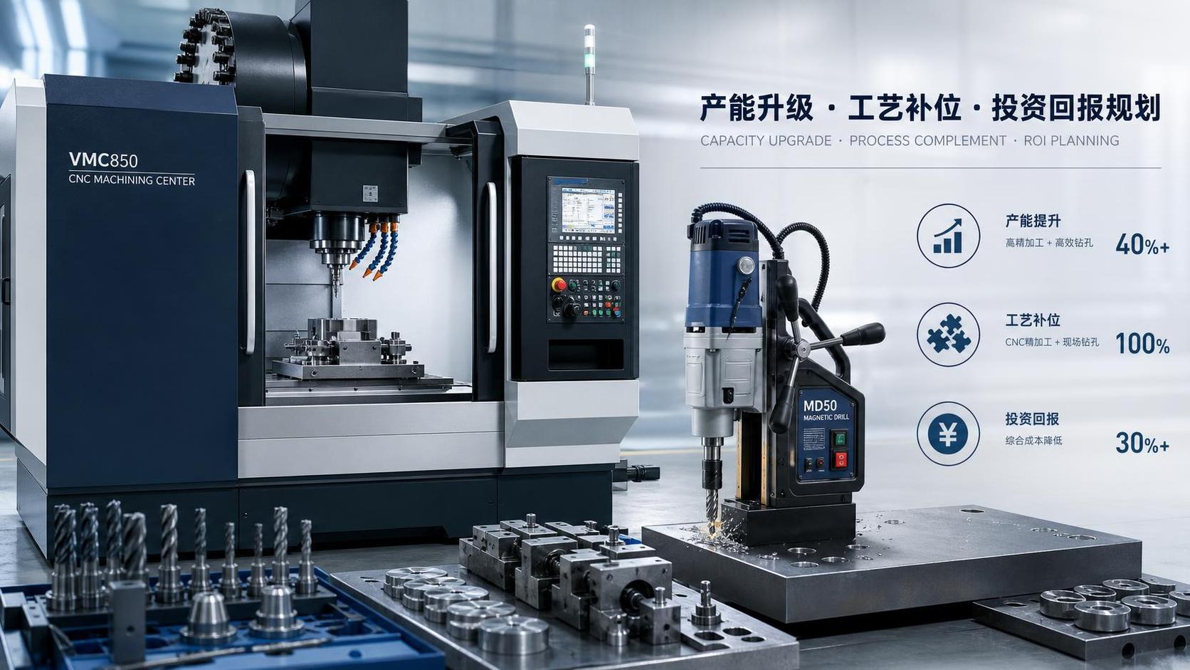 تخطيط ترقية معدات CNC: كيفية تحقيق التوازن بين الطاقة الإنتاجية والتدريب وفترة استرداد الاستثمار