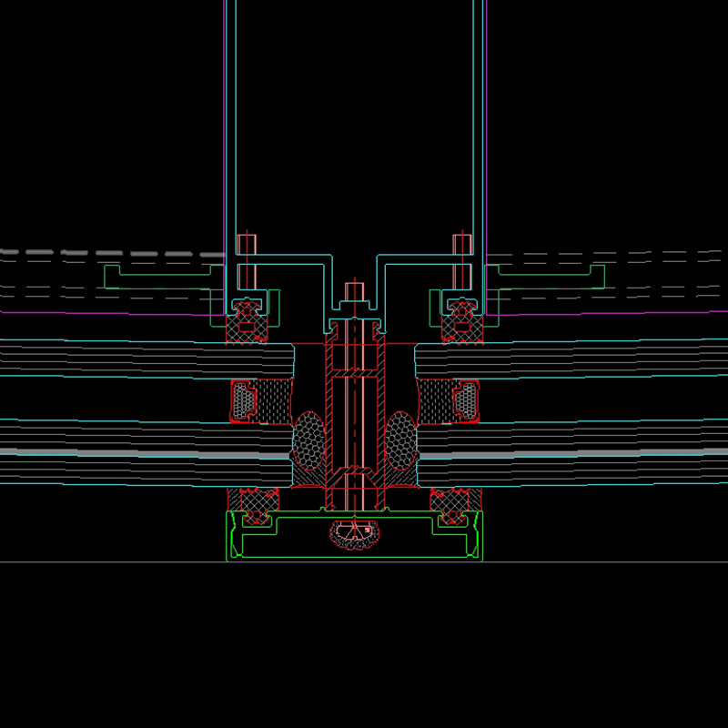 شريط مانع تسرب زجاج الحائط الساتر