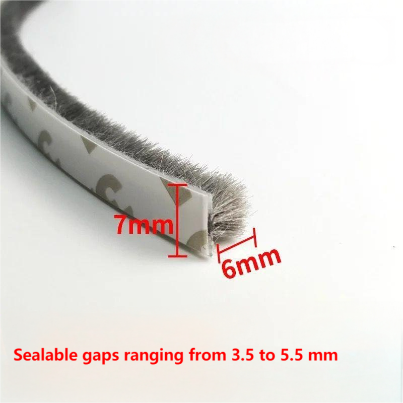 شريط ختم الفرشاة لأبواب ونوافذ الألومنيوم