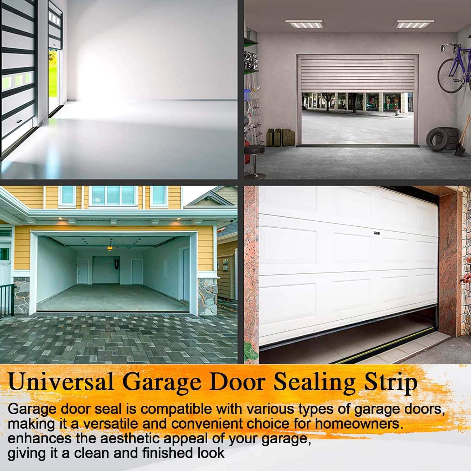 إحكام عتبة باب المرآب EPDM مقاوم للماء والحشرات لاستبدال الإحكام السفلي للطقس