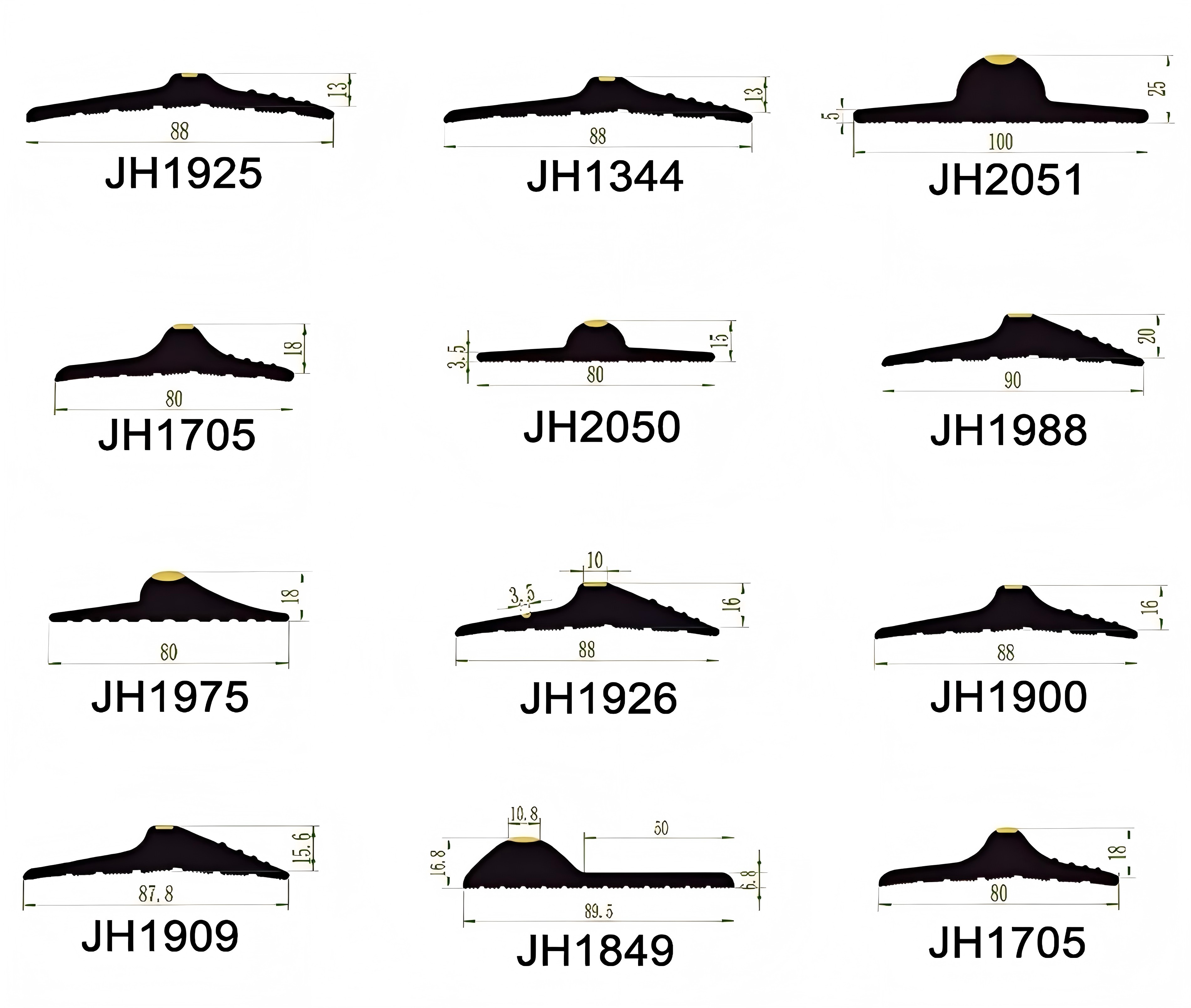 إحكام عتبة باب المرآب EPDM مقاوم للماء والحشرات لاستبدال الإحكام السفلي للطقس