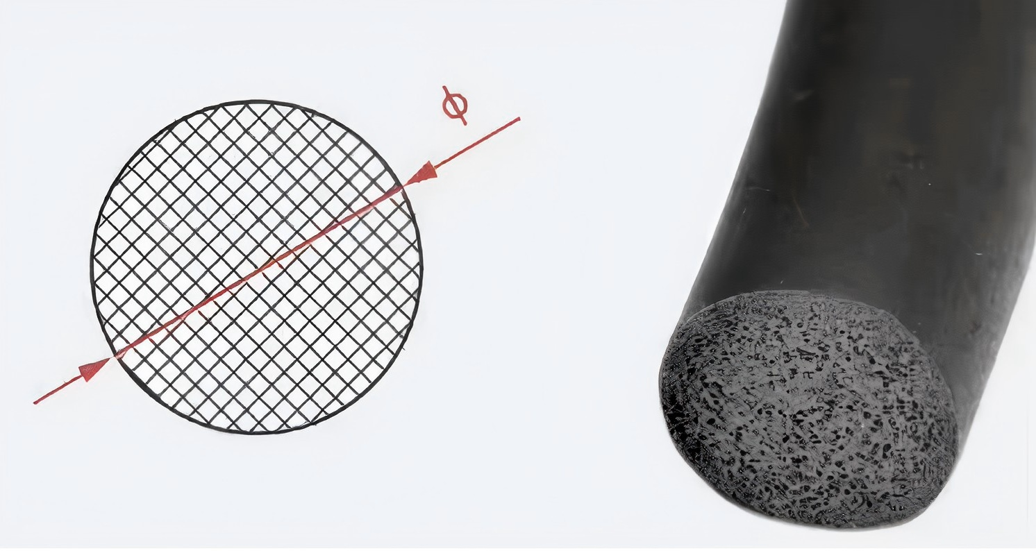 شريط فوم أسطواني أسطواني EPDM