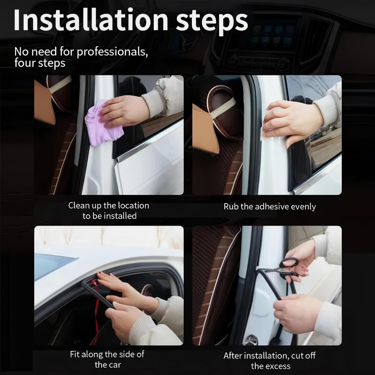 Car Door 3-Layer Seal Strip7
