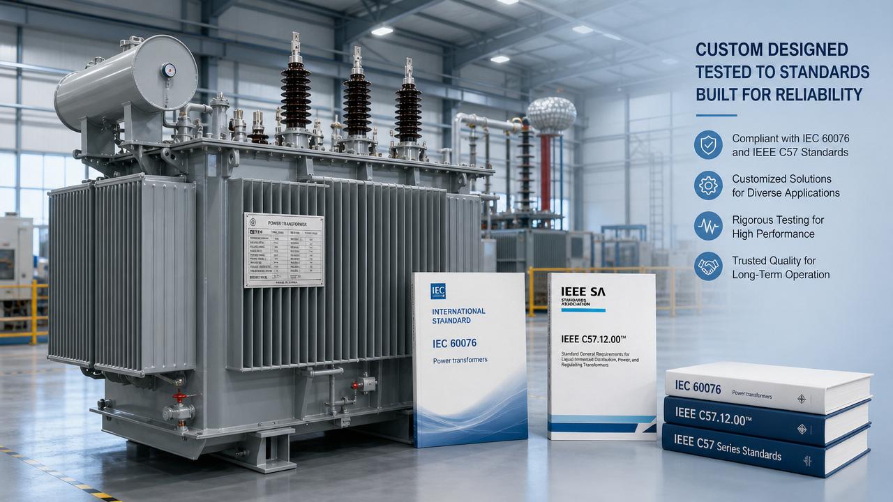 تخصيص المحولات المغمورة بالزيت: دليل إلى معايير IEC و IEEE.