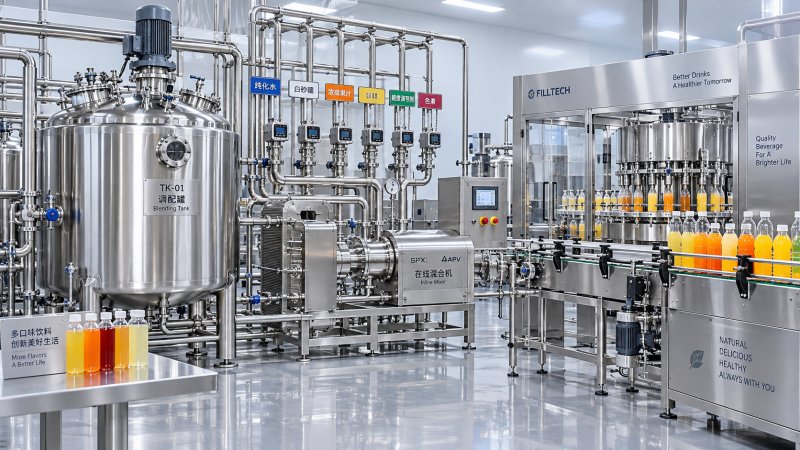 Batch Blending Tank or Inline Blender for Multi-Flavor Beverage Lines? خزان خلط على دفعات أم خلاط خطي لخطوط المشروبات متعددة النكهات؟