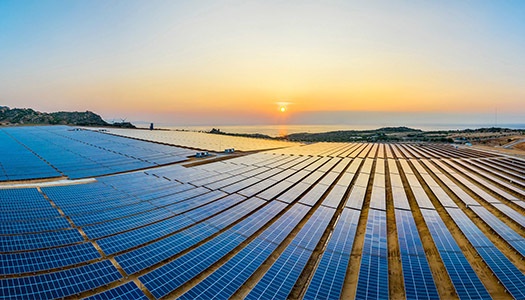 What is the principle behind photovoltaic solar panels?